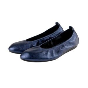 Arche Elegant Navy Blue Metallic Women's Ballerina Flats